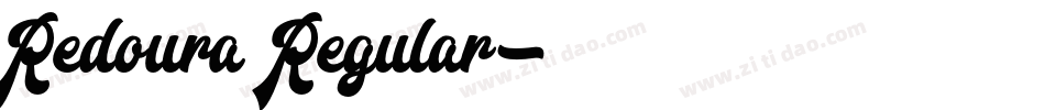 Redoura Regular字体转换